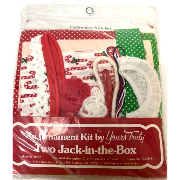 Two Jack-In-The-Box Ornament Kit By Yours Truly - Picture 3 of 4